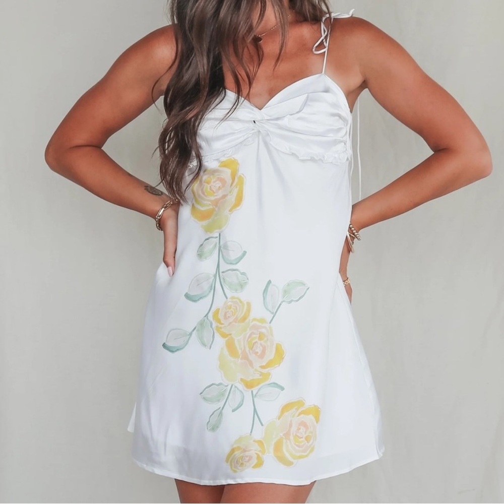 For Love and Lemons Millie Mini Floral Dress XS